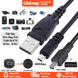 Cáp Mini USB Dây Sạc Pin Máy Ảnh Data Dữ Liệu , GPS, Loa Bluetooth, Máy Chơi Game, Máy Nghe Nhạc MP3