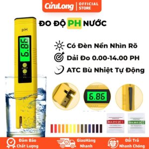 Bút Đo PH Nước Chính Xác 0.01 - Máy đo ph nước bể cá thủy canh tự động bù nhiệt ATC