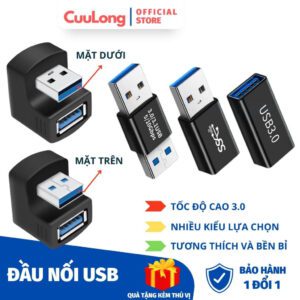 Đầu Nối USB 3.0 Đầu Đực Cái tốc độ cao truyền dữ liệu otg nối dài cáp kiểu thẳng chữ U đa năng