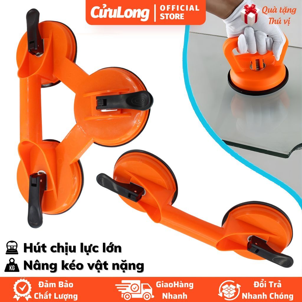 Tay Cầm Hit Kính Gạch nâng đồ vật cường lực hút chân không - Bộ hút kính sửa vết lõm xe đa năng